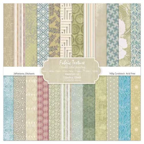 Spring Colors Theme Scrapbook Paper, DIY Art Album Scrapbooking, Greeting Card Making Background Paper Craft Supplies, 24 Sheets 12x12 Inch | Amazon (US)