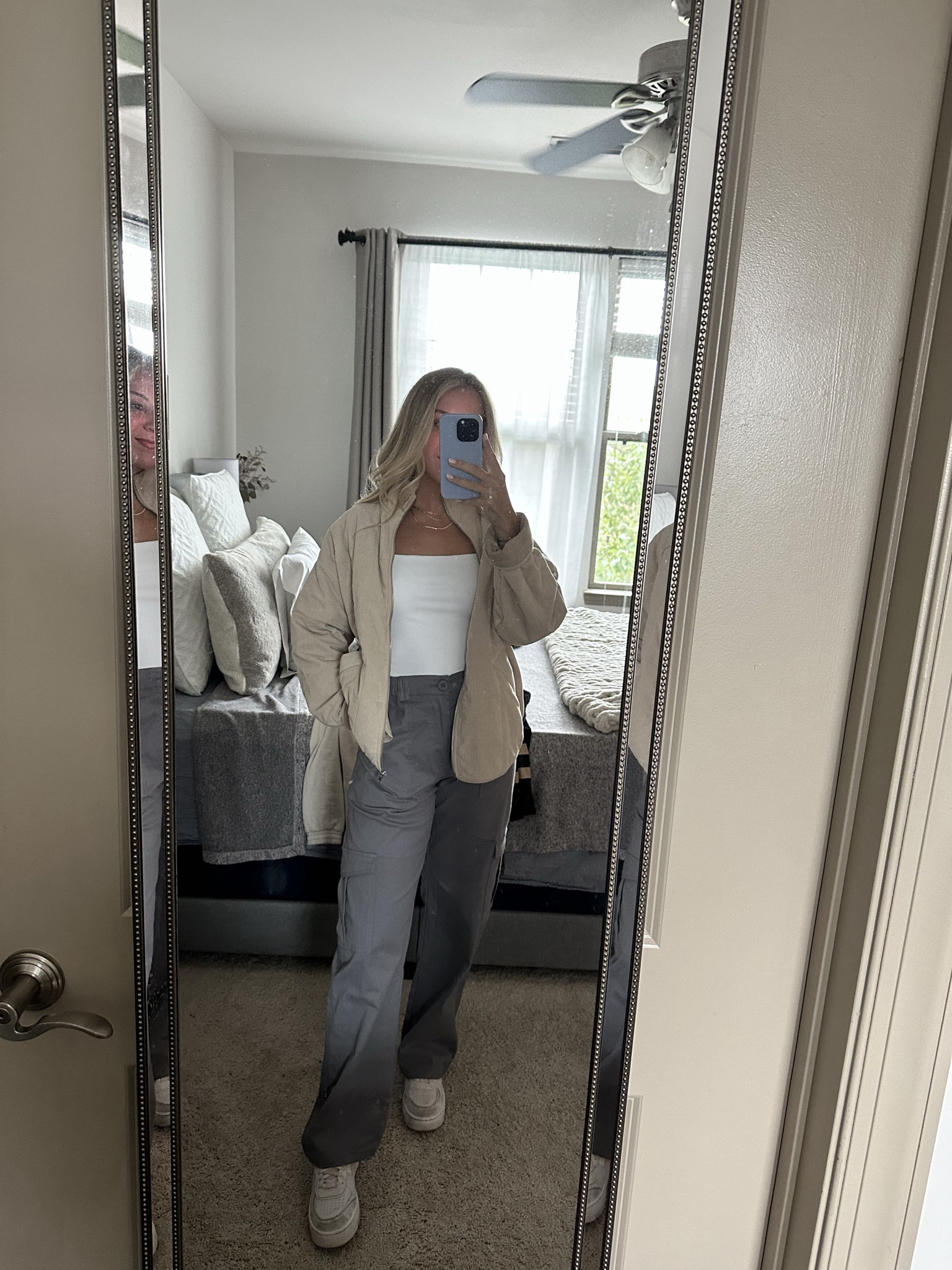 My favorite basic pieces in my closet right now. Cargo pants, body suit and quilted jacket! Free people dupe 

#LTKSeasonal #LTKstyletip #LTKshoecrush