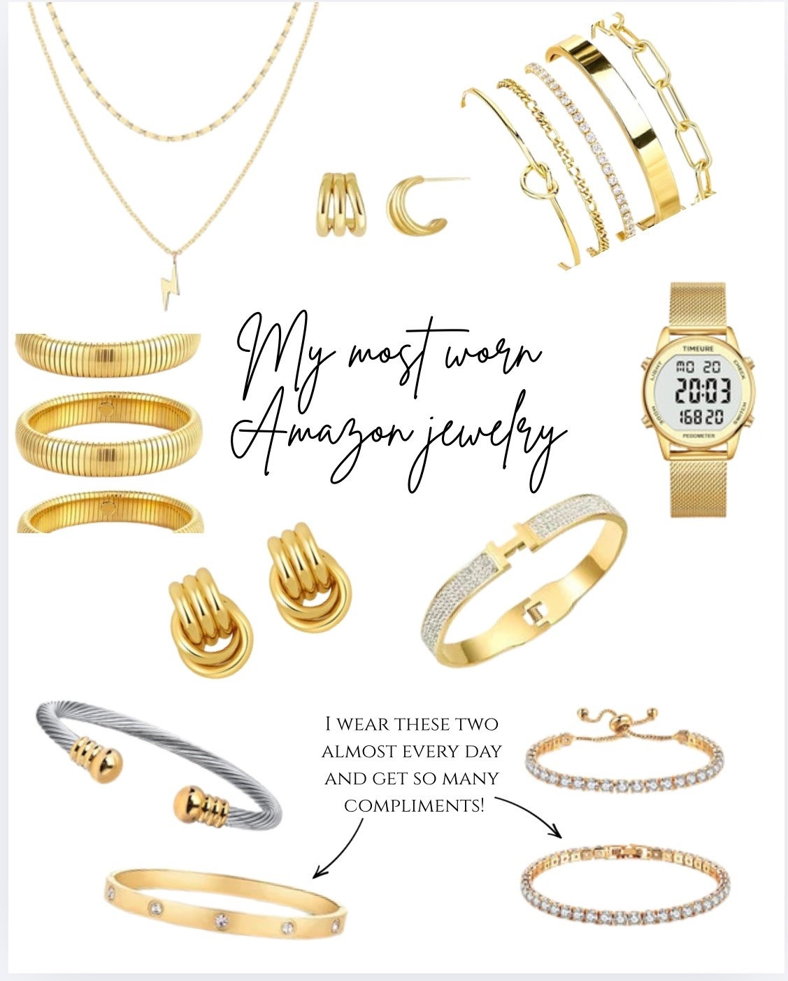 Favorite Amazon jewelry 

#goldjewelry

#LTKOver40
