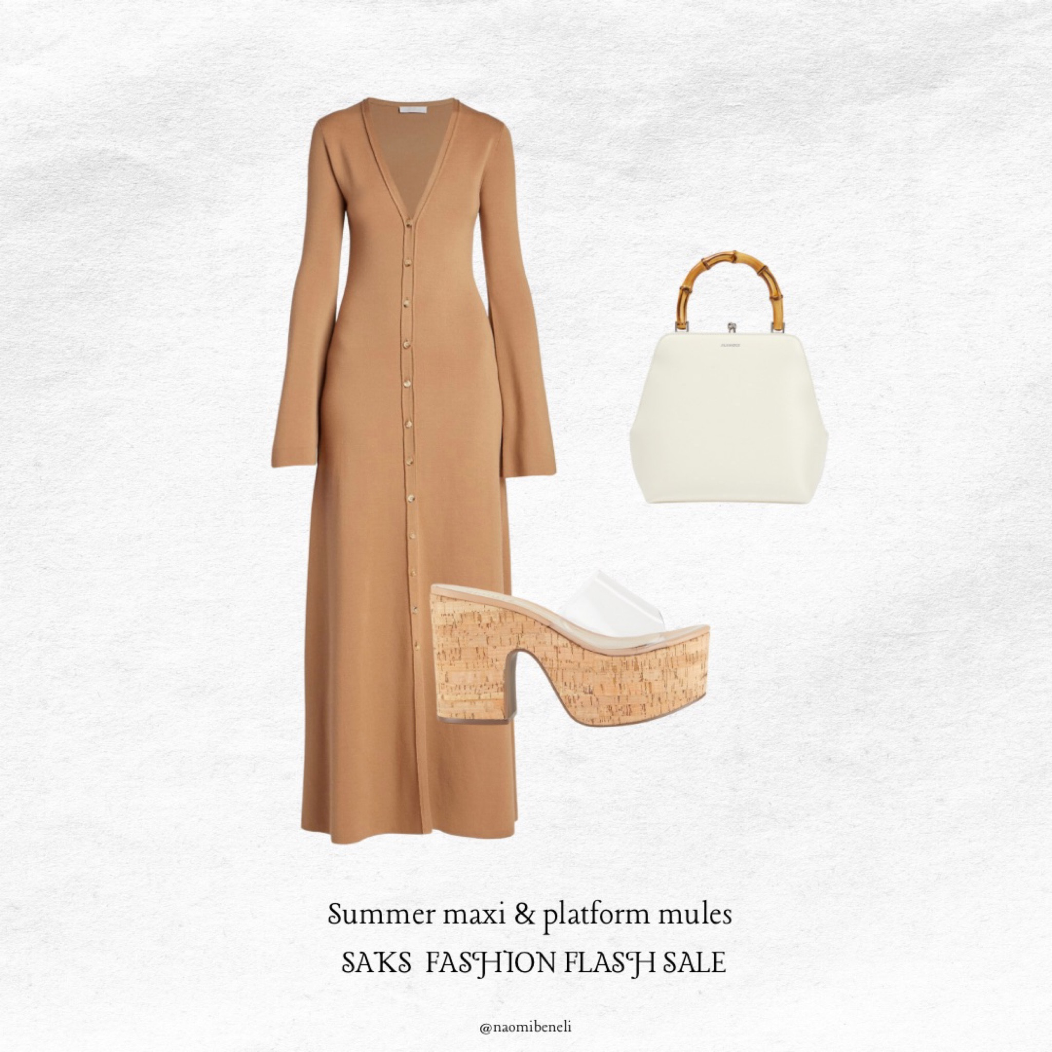 Some of my favorites from the Saks Fashion Flash Sale! Limited sizes left. Grand them before they sell out🤎


Maxi dress, neutrals, mules, sandals, saks fifth Avenue, summer , Chloe, Schutz