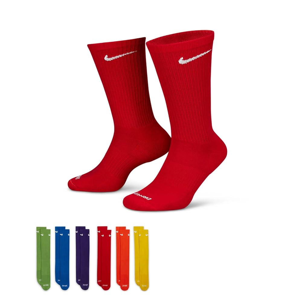 NIKE Performance Cushion Crew Socks with Bag (6 Pairs) | Amazon (US)