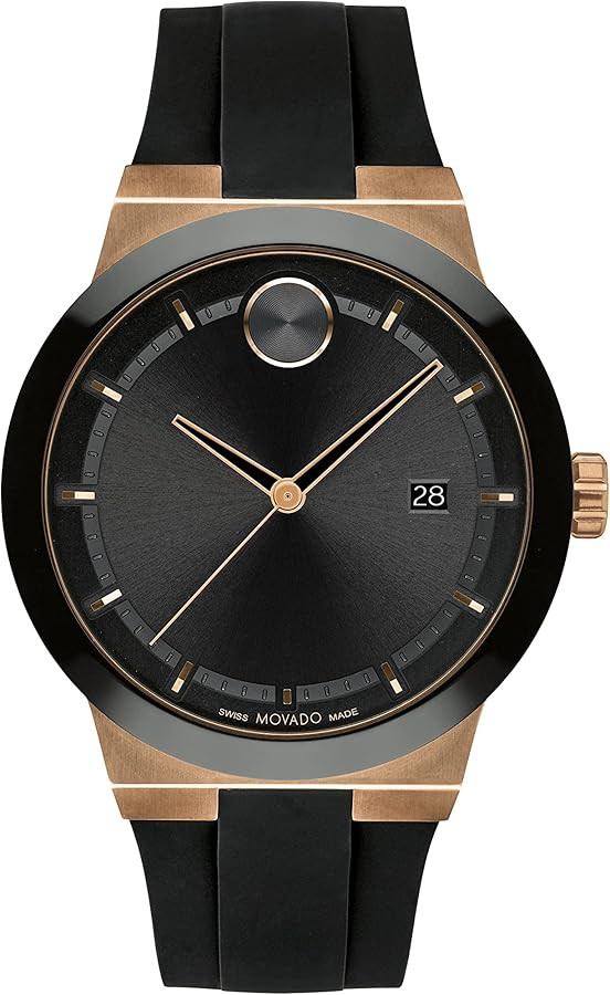 Movado Bold Fusion Men's Luxury Quartz Watch - Swiss Movement, Silicone Strap, Water Resistance 5... | Amazon (US)