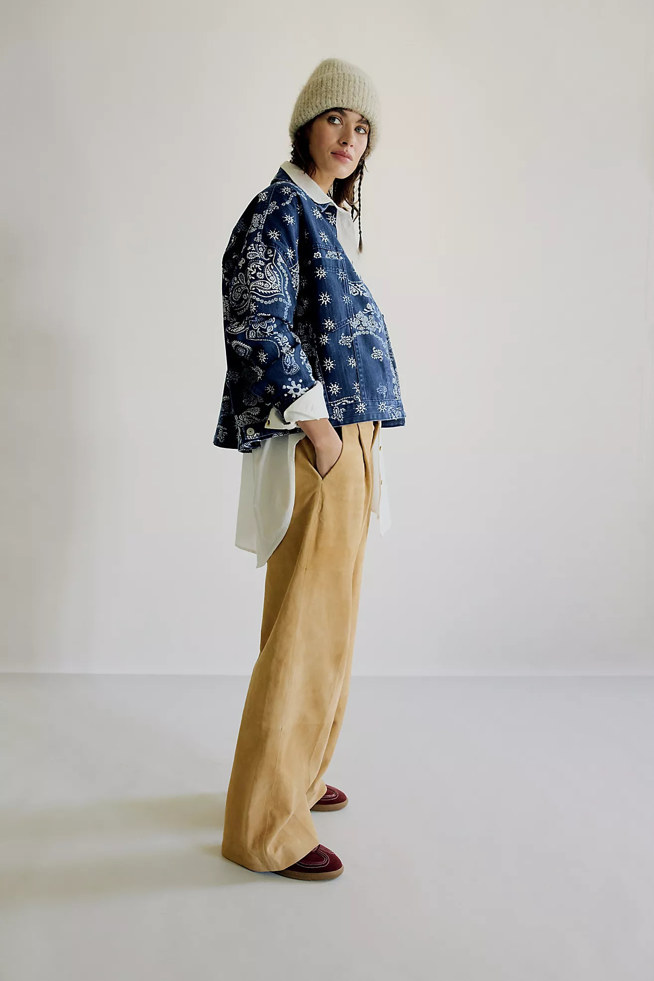 We The Free Opal Swing Printed Denim Jacket | Free People (Global - UK&FR Excluded)