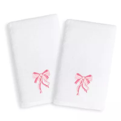 Linum Home Textiles Kids Bow Terry Hand Towels (Set of 2) | Bed Bath & Beyond | Bed Bath & Beyond