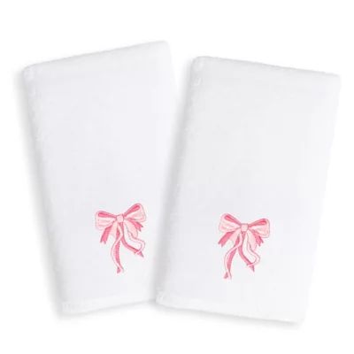 Linum Home Textiles Kids Bow Terry Hand Towels (Set of 2) | Bed Bath & Beyond | Bed Bath & Beyond