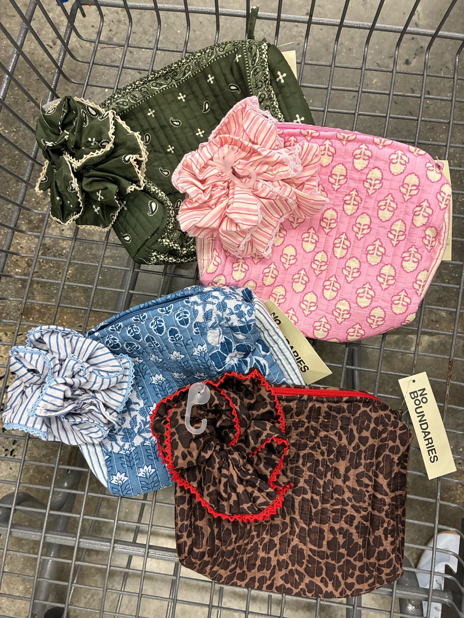 Pouches that match those totes! And they come with a scrunchie?! So cute!

#LTKdayinmylife #LTKSeasonal