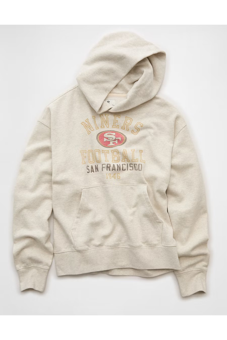 NFL San Francisco 49ers Graphic Hoodie Men's Cream L | American Eagle Outfitters (US & CA)