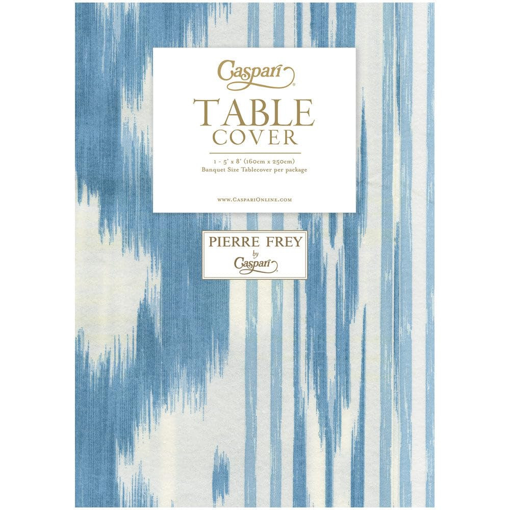 Caspari Toile De Nantes Blue Paper Linen Table Covers - 1 Table Cover per Pack | Amazon (US)