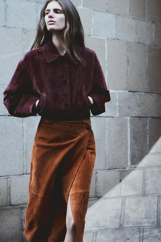 100% SUEDE LEATHER JACKET | Zara US