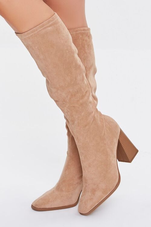 Faux Suede Calf-High Boots | Forever 21 (US)