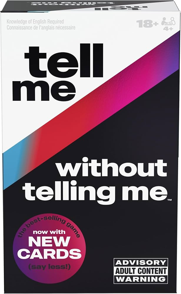 Spin Master Games, Tell Me Without Telling Me, 2025 Edition with New Cards, The Viral Adult Party... | Amazon (US)