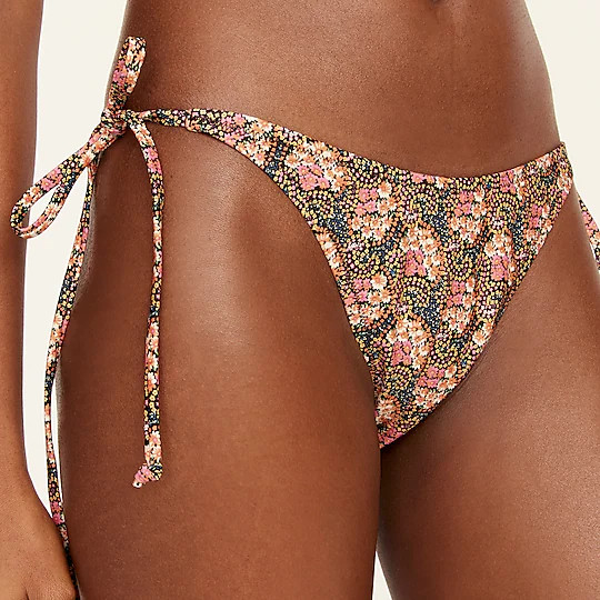 Curved-waist cheeky string bottom in Ratti® prism floral | J. Crew US