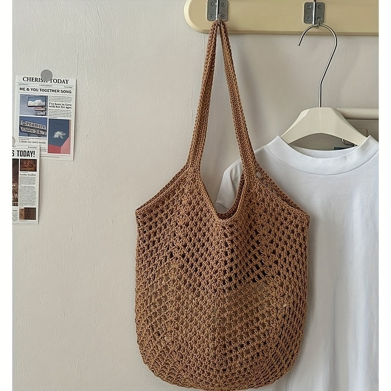 vintage crochet woven tote bag women lightweight - Temu Canada | Temu Affiliate Program