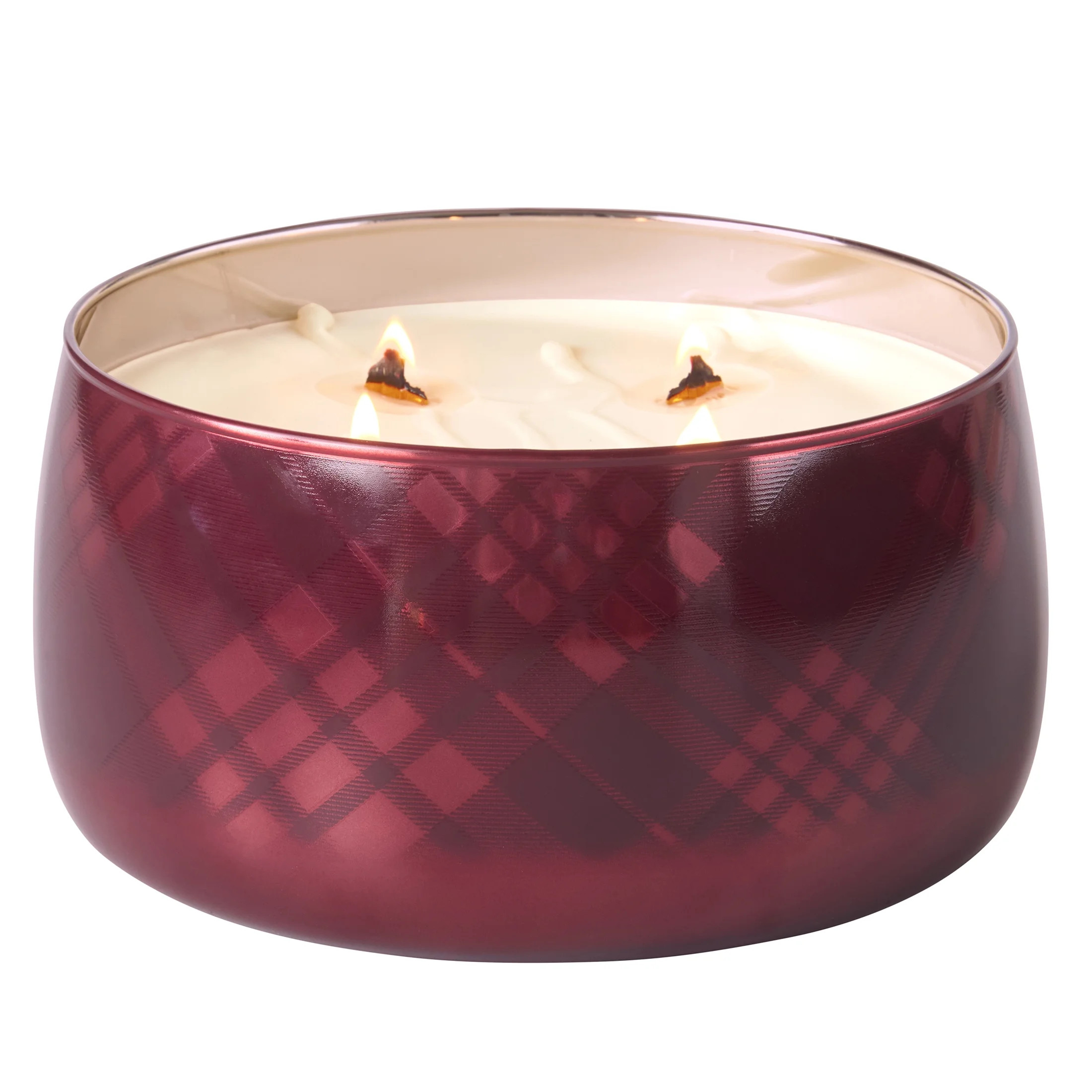 Better Homes & Gardens Intense Cinnamon Buttercream Scented Wooden 4-Wick Glass Jar Candle 60oz. - Walmart.com | Walmart (US)