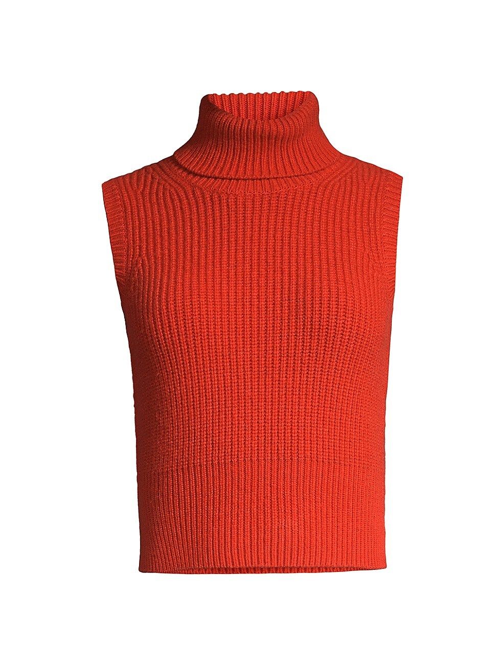 MICHAEL Michael Kors Cropped Sleeveless Turtleneck Sweater | Saks Fifth Avenue