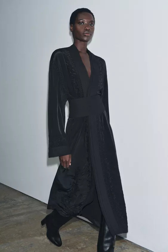 EMBROIDERED SASH KIMONO ZW COLLECTION LIMITED EDITION | Zara US