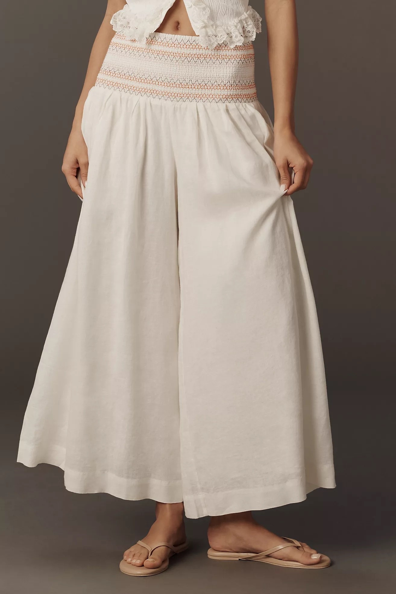 Pull on smocked pants, linen and cotton, Anthropologie 
Summer outfit, beach outfit, vacation outfit, tall size 

Abercrombie & Fitch · Aritzia · WeWoreWhat · Gap · Dôen · Lululemon · Alo Yoga · Nike · New Balance · Summer Fridays · Rare Beauty · Sephora · Nordstrom · Target · Stanley

#OOTD #WhatIWore #StyleInspo #OutfitInspiration #WIW #EverydayStyle #CasualChic #EffortlessStyle #StyleOver30 #ChicAndSimple
#EverydayStyle #OOTDInspo #StyleInspoDaily #CasualChicStyle
#WardrobeEssentials #ElevatedBasics #FallStyleInspo #SportyChicStyle
#TallFashion #TallStyle #TallGirlStyle #TallGirlFashion
#Over35Style #Over40Style #MidlifeStyle #MidlifeFashion #StyleOver40 #ChicAtAnyAge #AgelessStyle #EffortlessStyle #StyleForEveryAge #40PlusStyle
#EverydayStyle #OOTDInspo #StyleInspoDaily #CasualChicStyle #SmartCasualStyle #ModernClassicStyle #WardrobeEssentials #ElevatedBasics #FallStyleInspo #SportyChicStyle
#TallFashion #TallStyle #TallGirlStyle #TallGirlFashion #TallStyleInspo #TallWardrobe #TallGirlOOTD #TallFriendly #TallGirlChic #TallStyleBlog

#LTKTall #LTKPlusSize #LTKMidsize