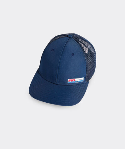 vineyard vines x JAWS Amity Island Patch Performance Trucker Hat | vineyard vines