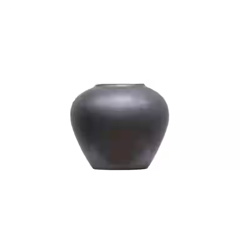 Better Homes & Gardens Ceramic Round Urn Vase, 7", Dark Gray | Walmart (US)