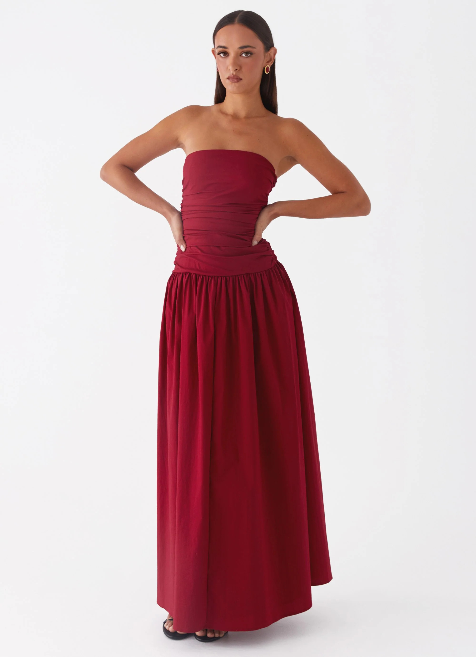Carmel Maxi Dress - Merlot | Peppermayo (Global)