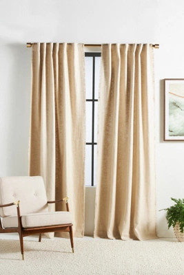 Luxe Linen Blend Curtain | Anthropologie (US)