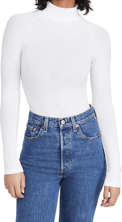 Free People Women's Seamless Turtleneck Bodysuit | Amazon (US)