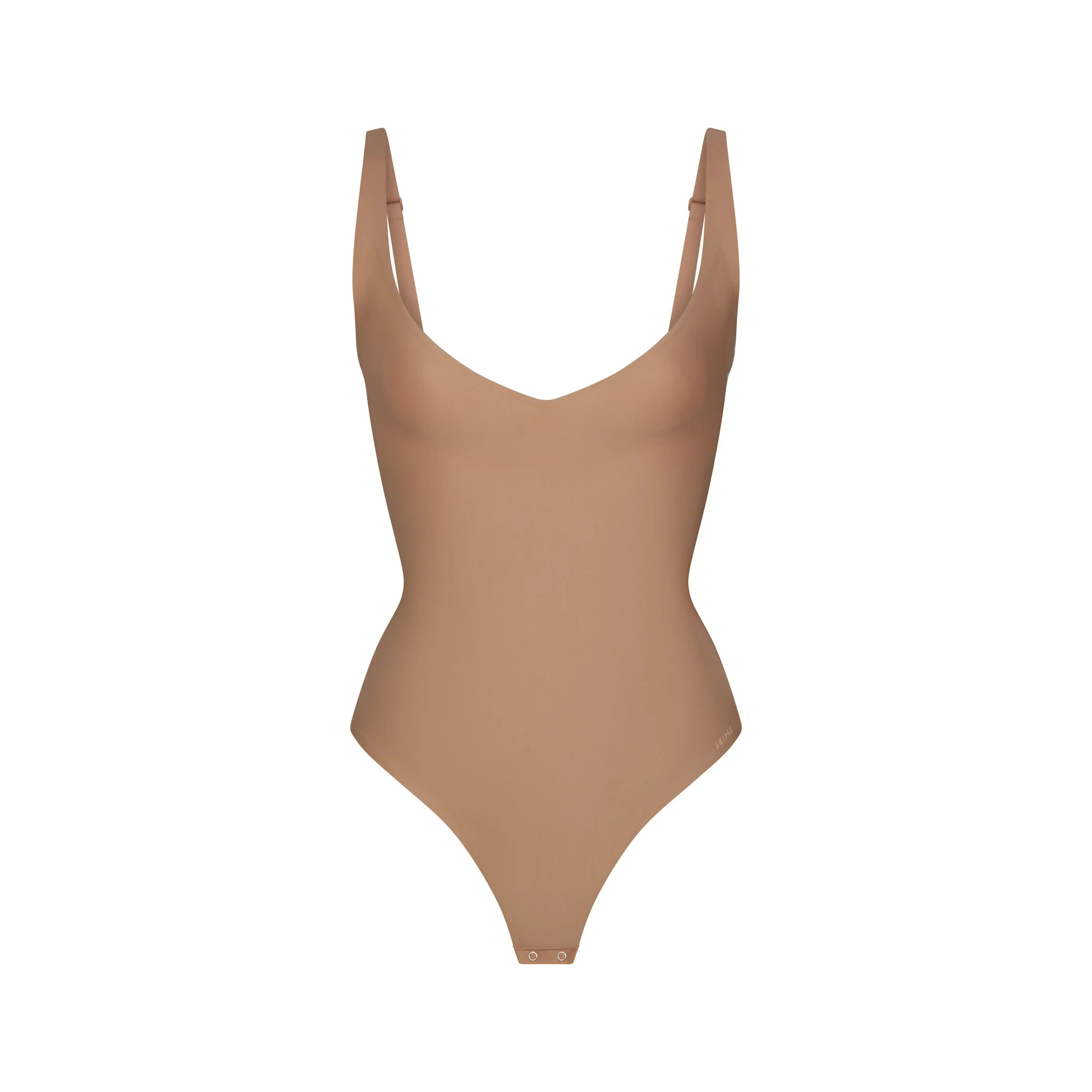 SKIMS BODY CORE SCULPT PLUNGE THONG BODYSUIT | SIENNA | SKIMS (US)