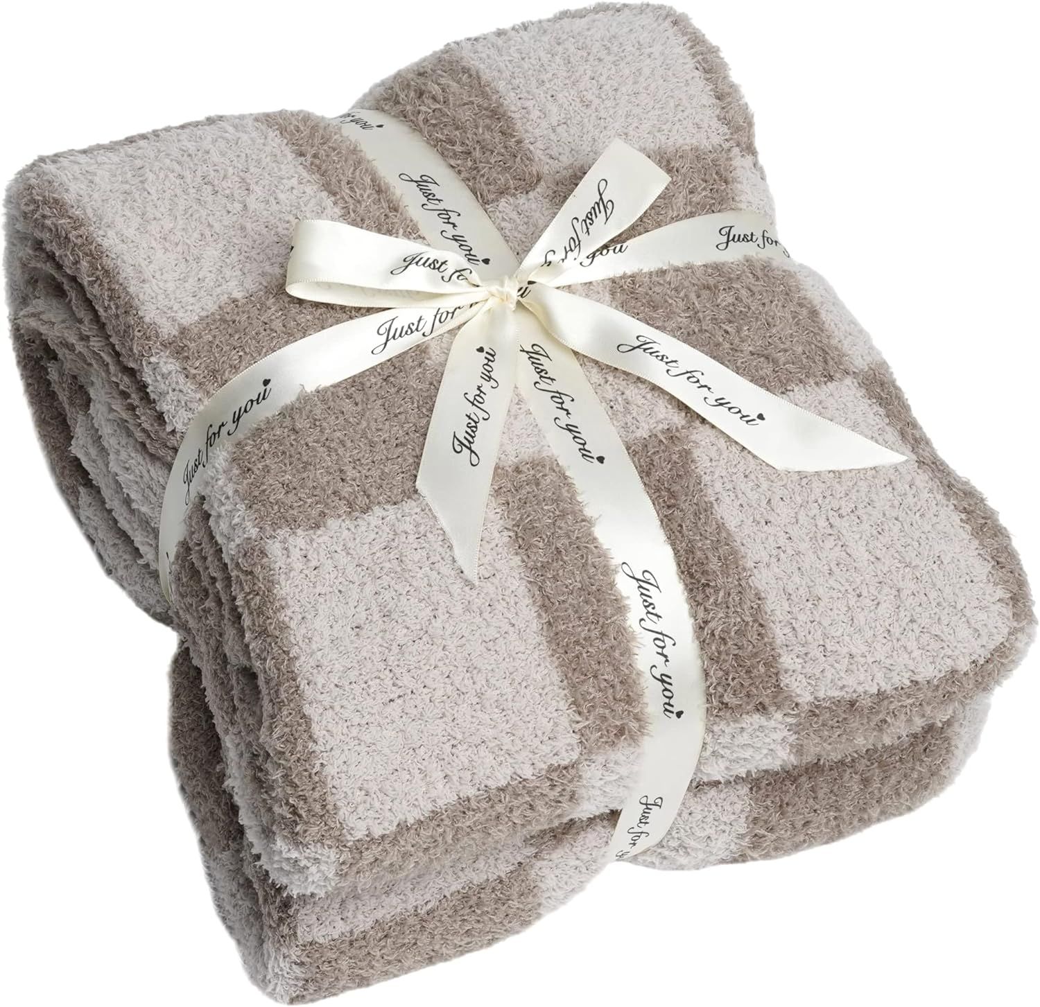 Fuzzy Checkered Blanket Checkerboard Fluffy Throw Blanket Decorative Plaid Blanket - Super Soft W... | Amazon (US)