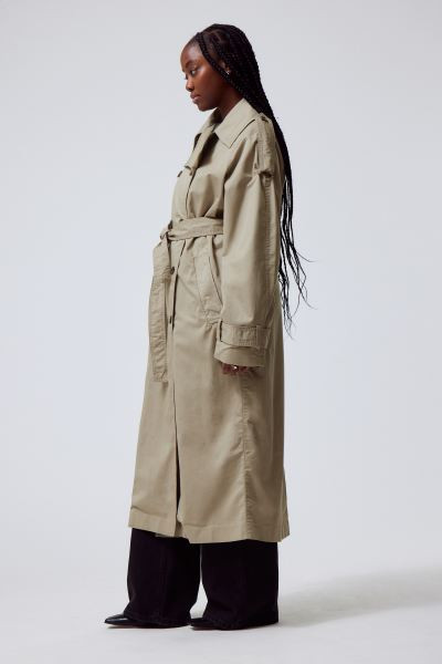 Zenni Oversized Trench - Beige - Ladies | H&M GB | H&M (UK, MY, IN, SG, PH, TW, HK)
