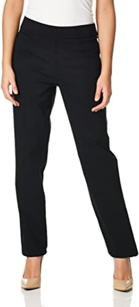 Briggs New York Women's Super Stretch Millennium Welt Pocket Pull on Career Pant (Average & Short... | Amazon (US)