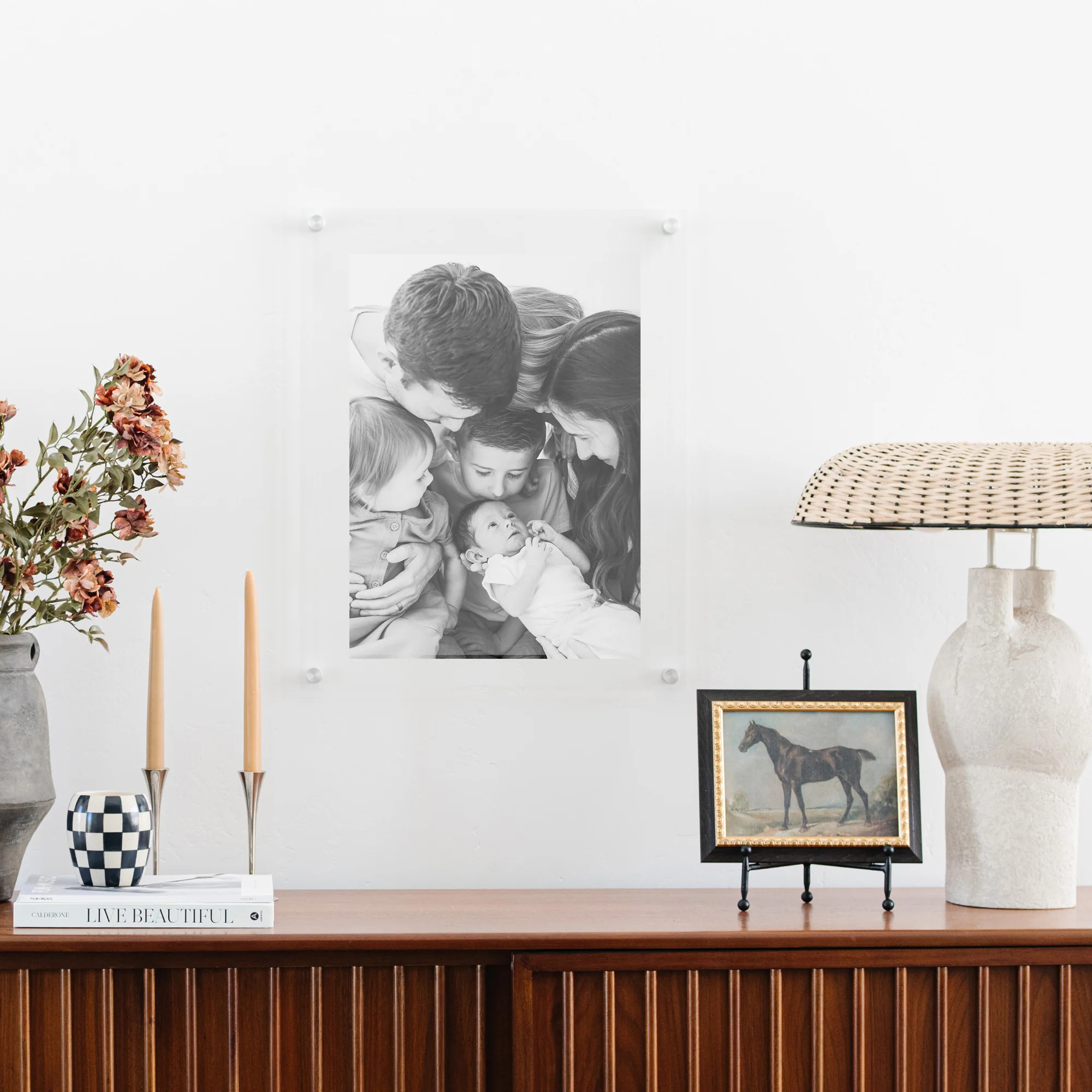 Acrylic Floating Frame | Circle and Square Decor 