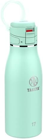 Takeya Traveler Insulated Travel Mug, Leak Proof Lid, 17 Ounce, Aqua | Amazon (US)