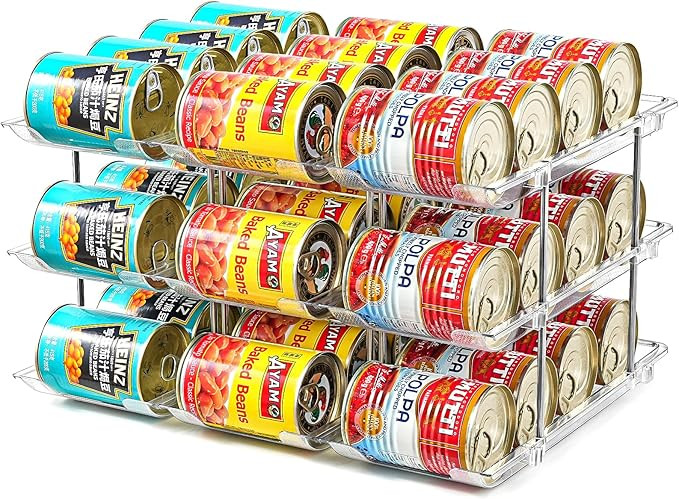 Can Organizer for Pantry， Stacking Can Storage Organizer Pantry，Automatic Can Rack for Fridge... | Amazon (US)