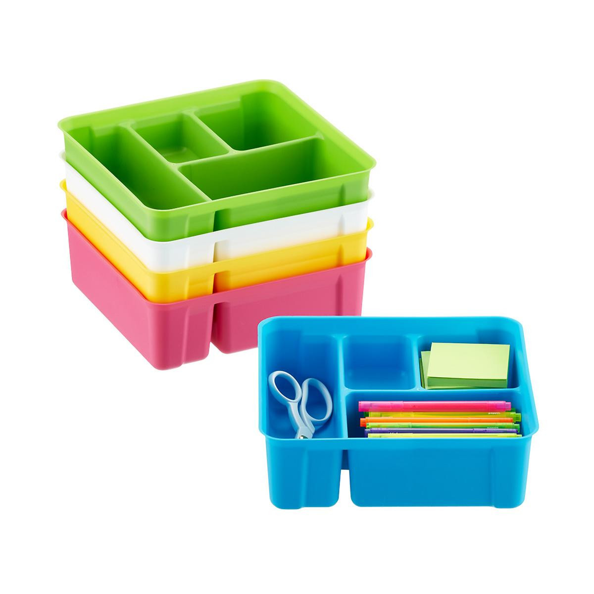 SmartStore 4-Compartment Tray | The Container Store