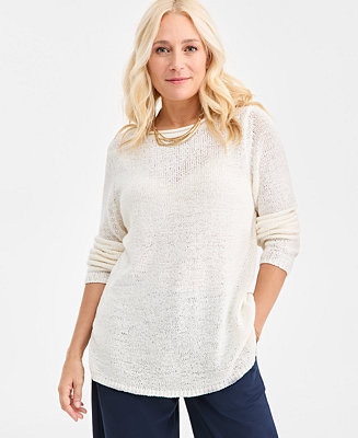 Women's Tape Yarn Roll Neck Sweater, Macy's Exclusive | Macy's