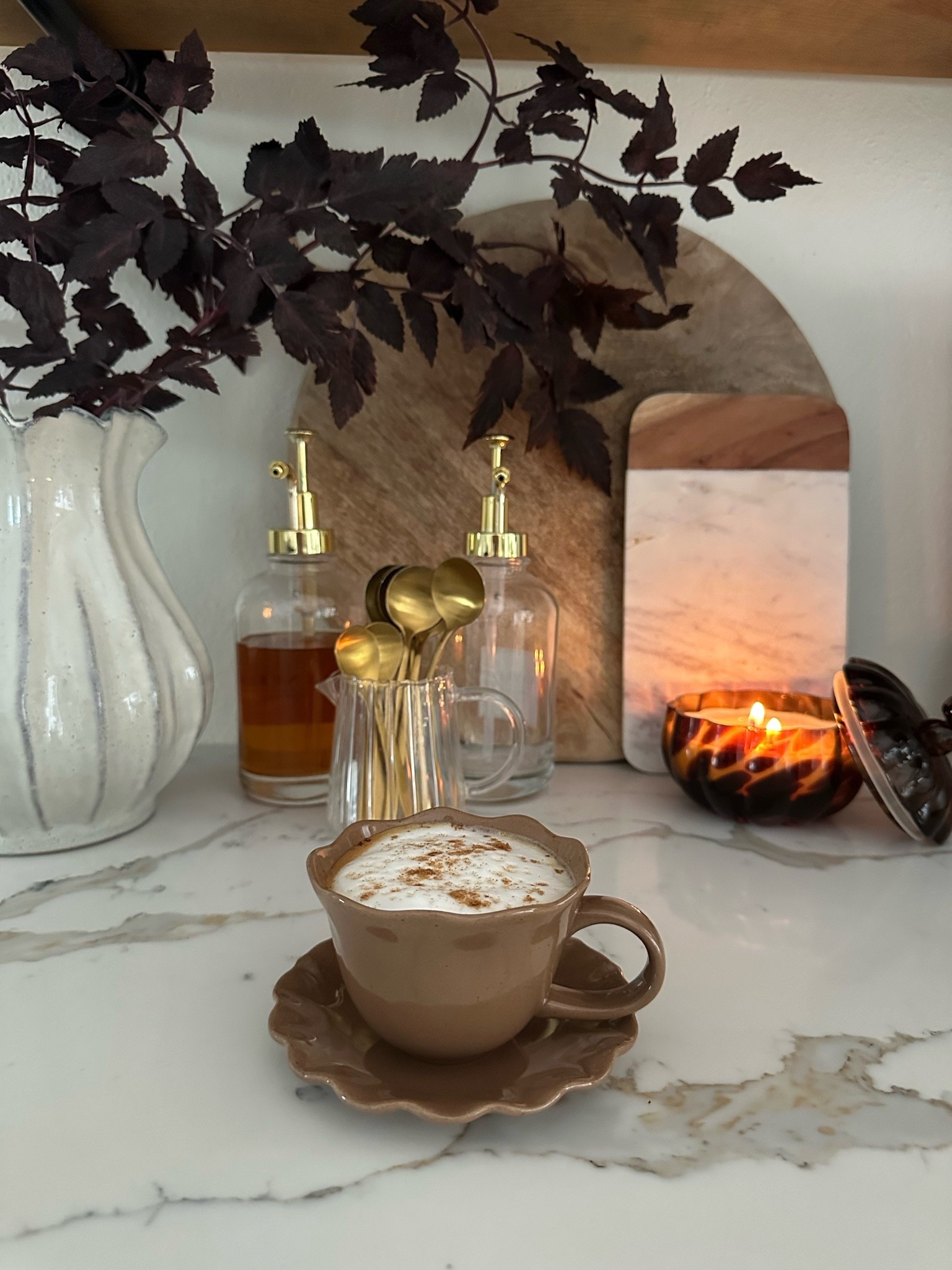 Fall coffee bar. Scalloped
Mug and saucer. Coffee mug. Home coffee bar. Kitchen.

#LTKSeasonal #LTKHome #LTKSaleAlert