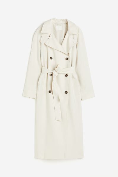 Trench coat - Cream - Ladies | H&M GB | H&M (UK, MY, IN, SG, PH, TW, HK)
