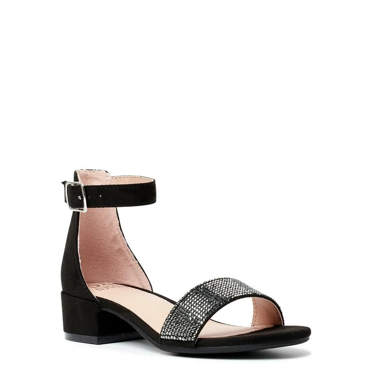 Madden NYC Little Girl & Big Girl Low Heel Rhinestone Shoes, Sizes 13-5 | Walmart (US)