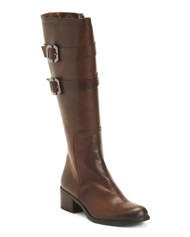 Leather Vintage Moto Boots For Women | TJ Maxx
