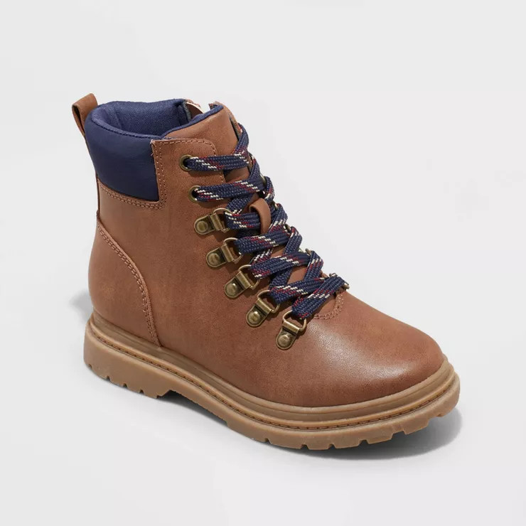 Boys' Atticus Slip-On Zipper Combat Boots - art class™ | Target