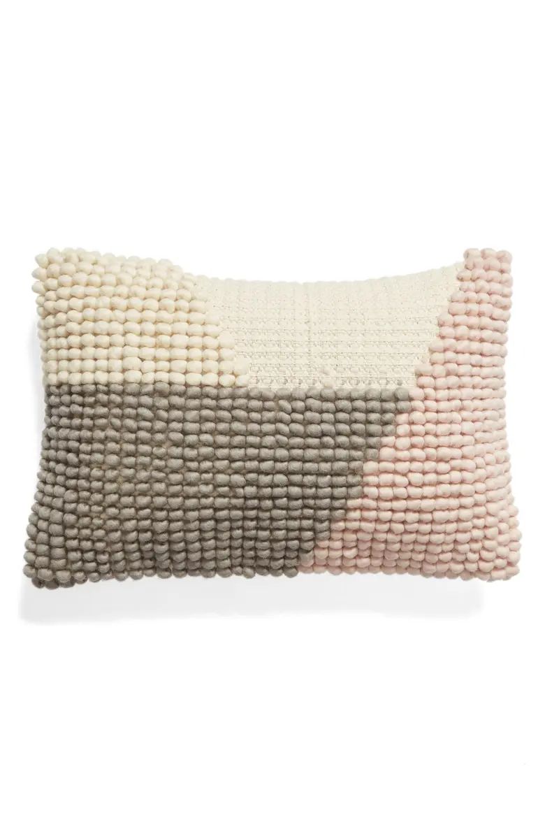 Nubby Colorblock Accent Pillow | Nordstrom
