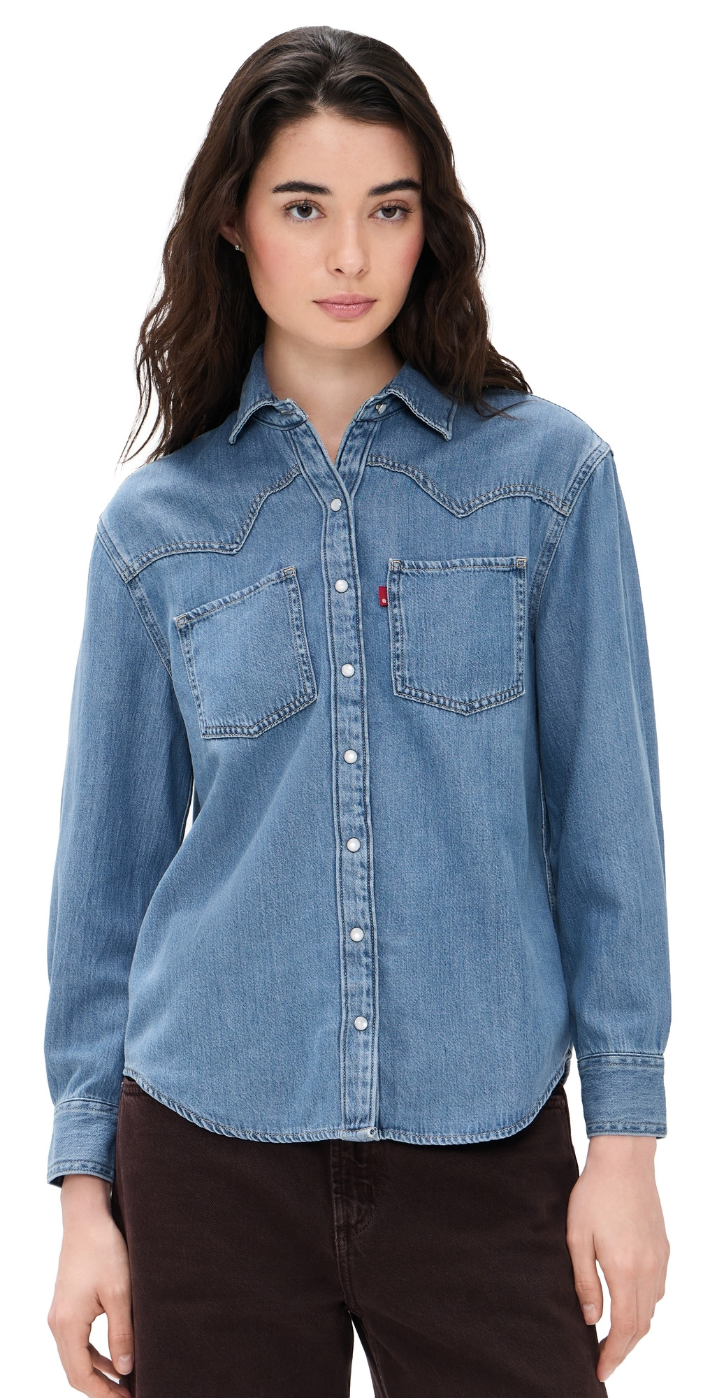 Levi's Teodora Western Shirt Going Steady 7 S | Shopbop
