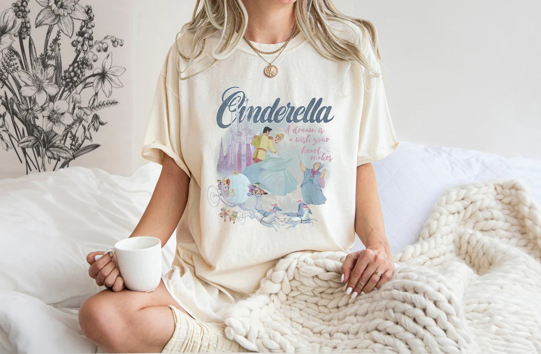 Cinderella Princess Comfort Colors Shirt, Disney Cinderella Shirt,Retro  Cinderella  Shirt, Walt ... | Etsy (US)