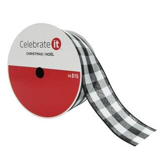 2.5" Wired Checker Ribbon by Celebrate It™ Christmas | Michaels Stores