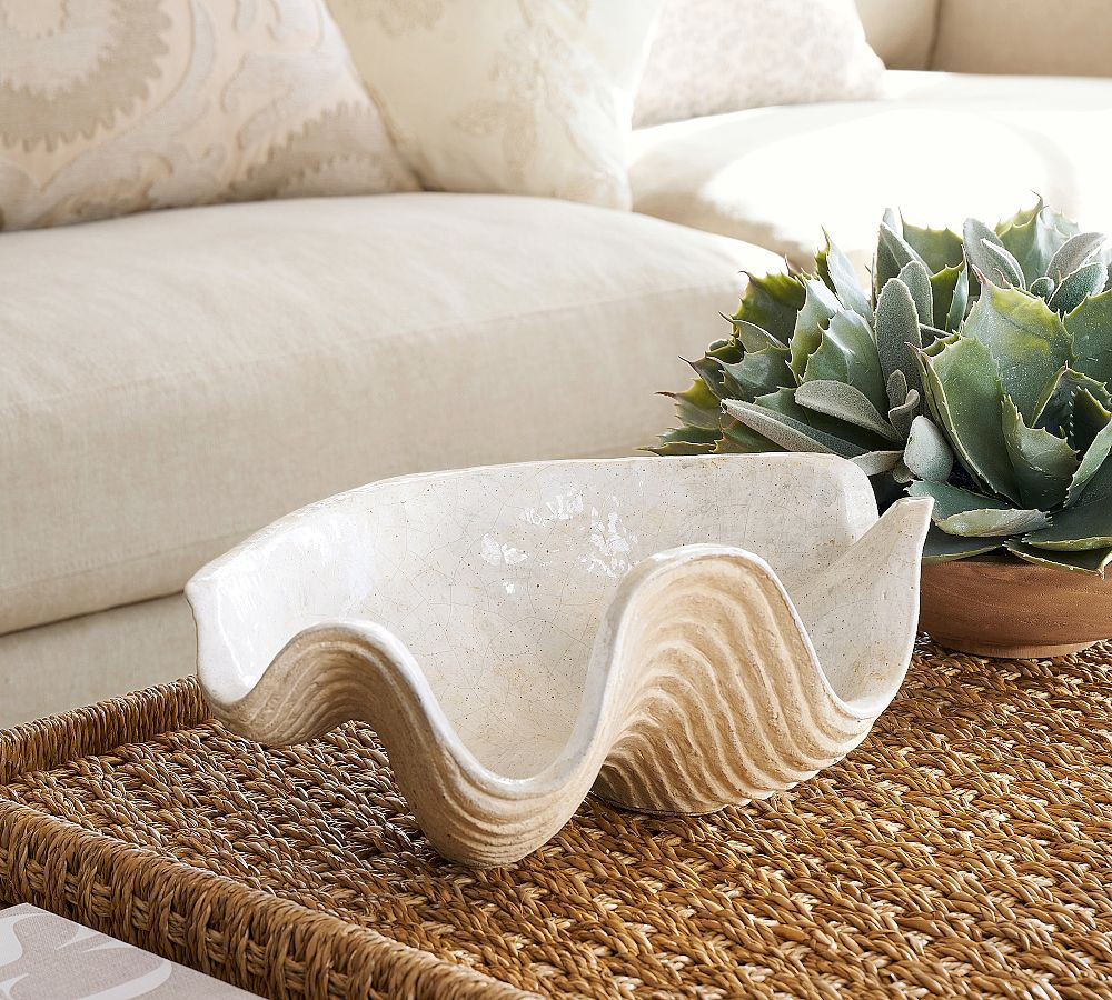 Clam Decorative Bowl | Pottery Barn (US)