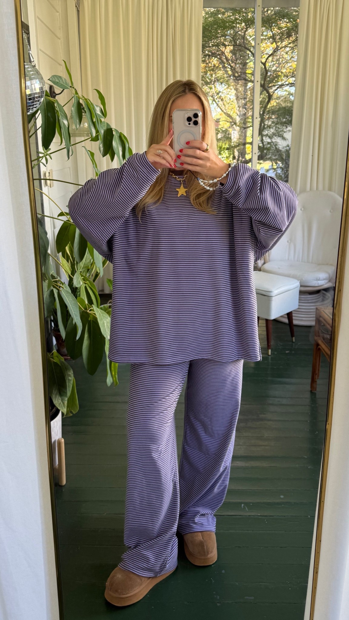 Super cute and warm matching set - purple is sold out but they still have beige! 

#LTKSeasonal #LTKFindsUnder100 #LTKStyleTip