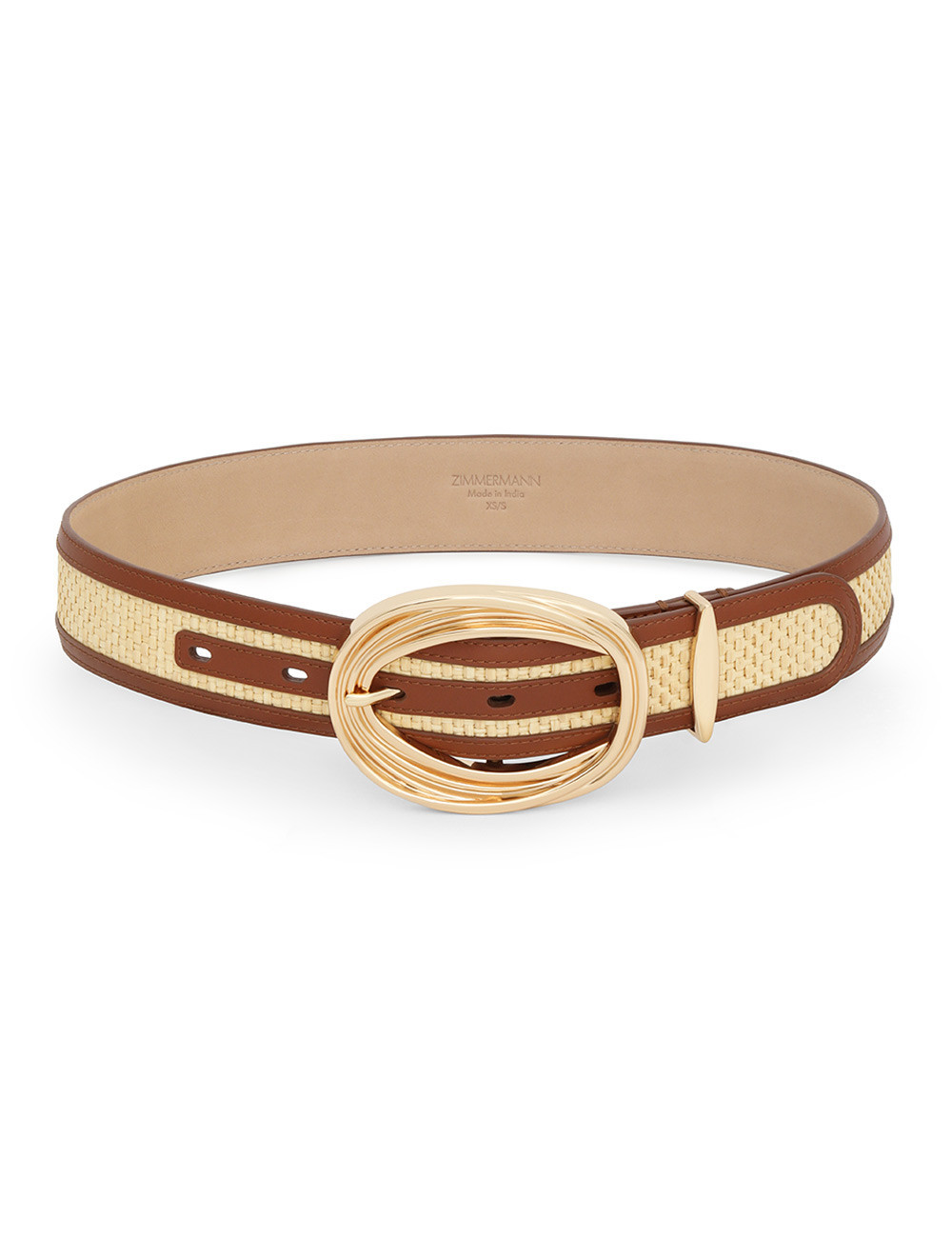 Belts-Swirl Belt 40-Natural/Tan-M/L-Zimmermann | ZIMMERMANN (US, CA, EU, MENA)