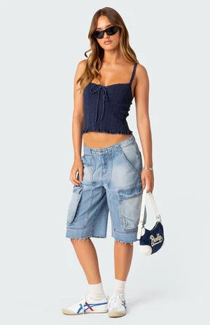 Edikted Lacey Knit Tank Top | PacSun
