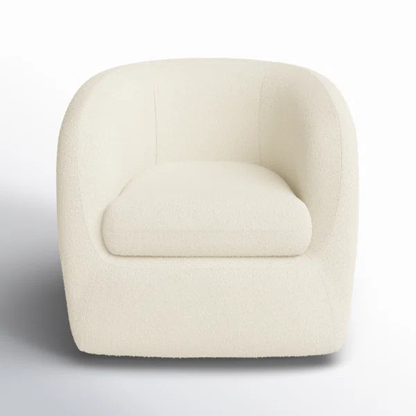 Aquila Upholstered Swivel Barrel Chair | Wayfair North America