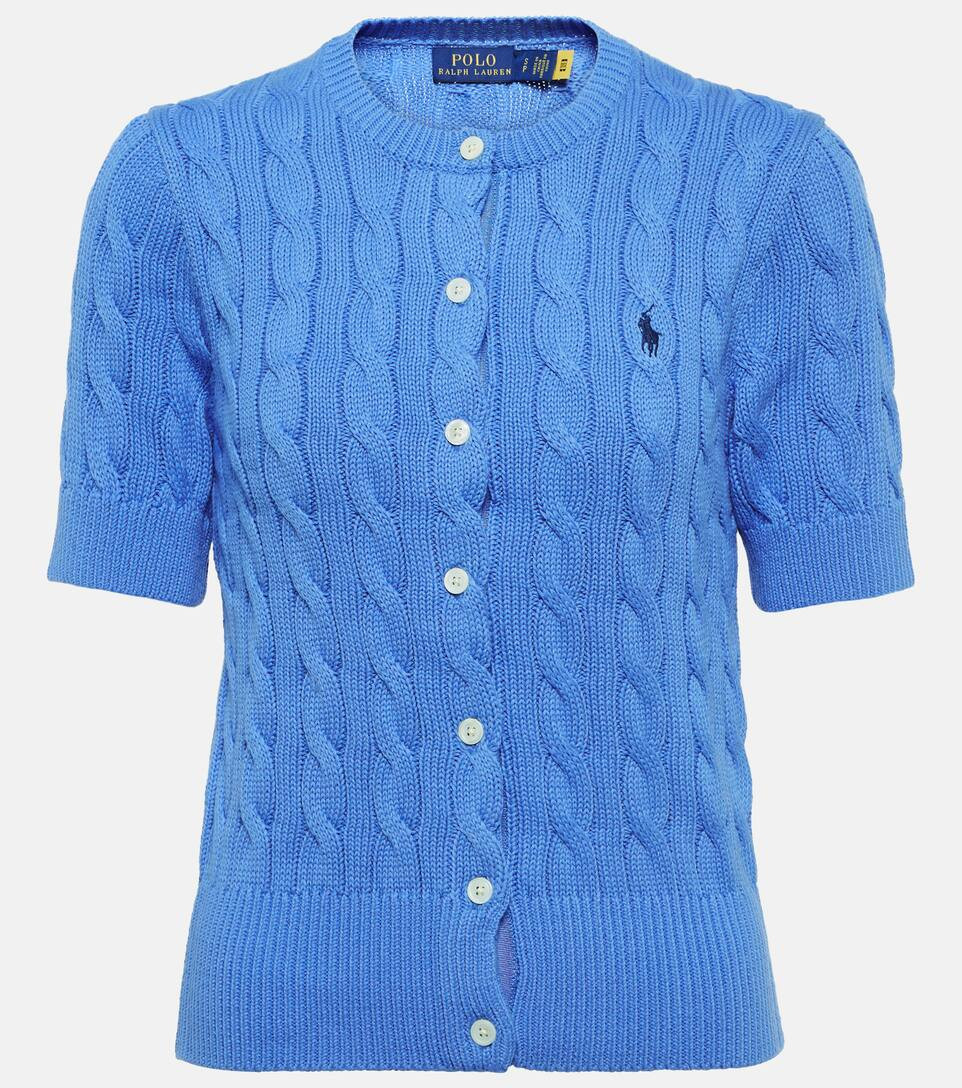 Cable-knit short sleeved cardigan | Mytheresa (US/CA)